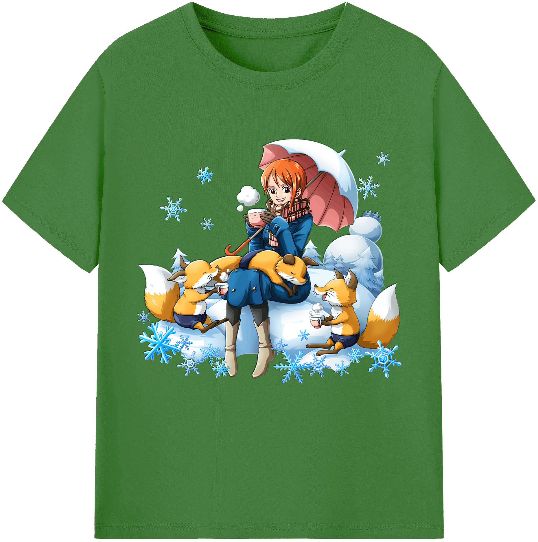 （画像用） ワンピース ナミ ONE PIECE Nami レディースカジュアルプリントTシャツ（綿100％）